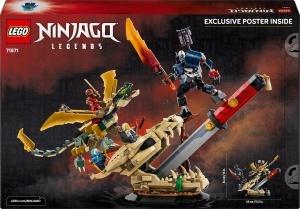 Set LEGO NINJAGO Showdown pe Drachenklinge - 1016 piese, 4 minifigurine, Mech si Dragon - Img 8