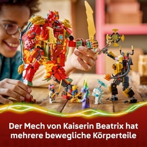 Set LEGO NINJAGO Wyldfyres Drachenmech 71868 - 2-in-1, 821 piese, 6 minifigurine - Img 5