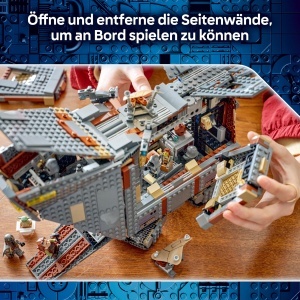 Set LEGO Star Wars 75453 Offworld Sandkrawler cu 5 Minifigurine si Grogu - Img 3