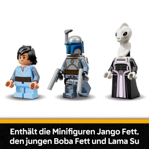 Set LEGO Star Wars Jango Fett 707 piese, Raumschip cu 3 Minifigurine, 9 ani - Img 5