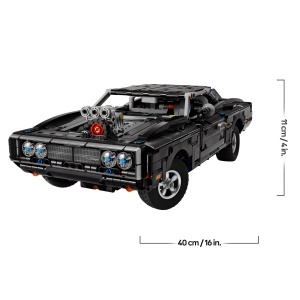 Set LEGO Technic Dodge Charger RT 42231 cu motor V8, 1516 piese, pentru adulti - Img 8
