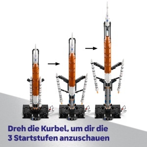 Set LEGO Technic NASA Artemis SLS - Racheta si Raumschip, 632 piese, 70 cm - Img 3
