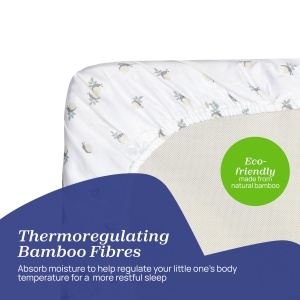 Set lenjerie pat Chicco Bambusfaser 58x110 cm Compatibil Next2Me Forever - Img 4