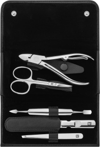 Set manichiura ZWILLING 5 piese, instrumente din otel inoxidabil, negru