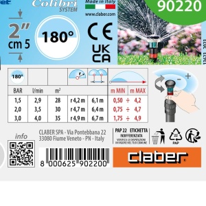 Set Micro-Sprinkler Claber pentru suprafete de pana la 50 m, 25 m furtun, consum redus de apa - Img 4