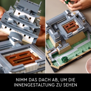 Set model LEGO Architecture Burg Himeji 21060, pentru adulti, cu 4 copaci de cires - Img 4