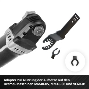 Set Multitool Einhell XL-PLUS-CASE 10 piese, cu accesorii pentru taiere si slefuire - Img 9