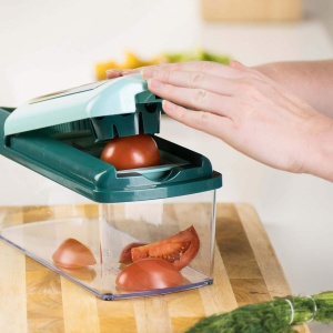 Set Nicer Dicer Fusion Julietti Genius 16 piese Mint verde, 26.5 x 11.5 x 14.5 cm - Img 2
