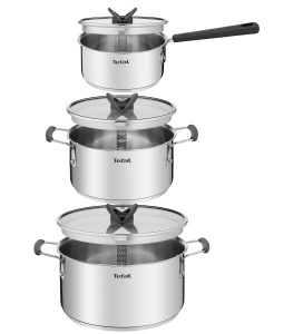 Set Oale Tefal G7376S OptiSpace, 6 piese, inox, inductie, capacitate 162024 cm - Img 2
