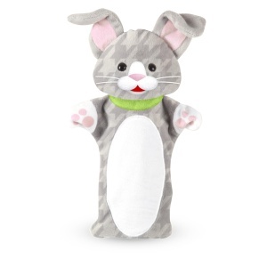 Set papusi de mana Melissa Doug, 4 piese, animale, material moale, lavabil - Img 9