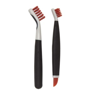 Set perii curatare profunda OXO Good Grips, portocaliu, cu manere antialunecare