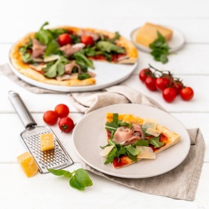 Set Pizzet Zenker 7513, 3 piese, 2 Pizzablechi antiaderente, 1 Schneidheber, Negru - Img 5
