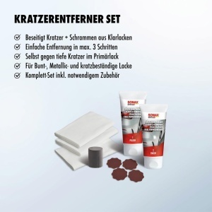 Set polish pentru eliminarea zgarieturilor SONAX KratzerEntfernerSet 50 ml - Img 4