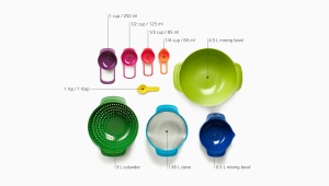 Set preparare alimente Joseph Joseph Nest 9 Plus 9 piese compact multicolor - Img 3