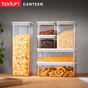 Set recipiente depozitare Bodum CANTEEN 6 piese BPA-free stivuibile transparente - Img 6