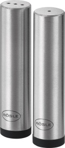 Set sare si piper ROSLE FLEXX 2GO inox cu suport din silicon compact