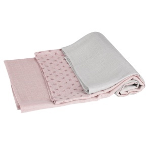 Set scutece textile roba Lil Planet 80x80 cm 100 bumbac organic certificare GOTS rozmovgri - Img 2