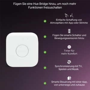 Set Start Philips Hue Essential Bridge 3 Becuri LED GU10 Smart, Alb si Culoare - Img 6