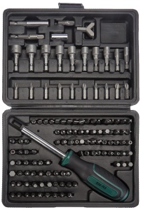 Set surubelnite si biti Bruder Mannesmann M29896 122 piese otel crom-vanadiu - Img 4