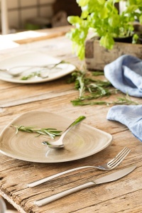 Set Tacamuri MONIX Pisa, 24 piese, otel inoxidabil 1810, cu cutit pentru friptura - Img 4