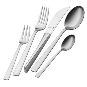 Set tacamuri WMF Corvo 6 persoane, 30 bucati, cutit cu maner gol, Cromargan protect otel inoxidabil mat, rezistent la zgarieturi, poate fi spalat in masina de spalat vase - Img 2