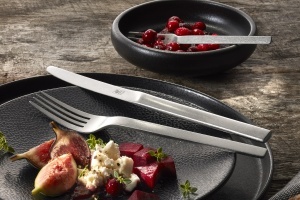 Set tacamuri ZWILLING Minimale Vintage 30 piese design ciocanit otel inoxidabil 1810 - Img 5
