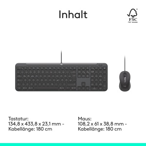 Set Tastatura si Maus Logitech Signature Slim MK620, USB-C, Grafit - Img 9