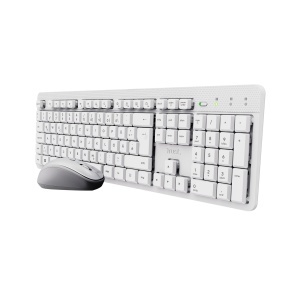 Set Tastatura si Maus Wireless Trust ODY II, QWERTZ, Alb
