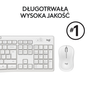 Set tastatura si mouse Logitech MK295, wireless, alb, cu tehnologie SilentTouch - Img 7