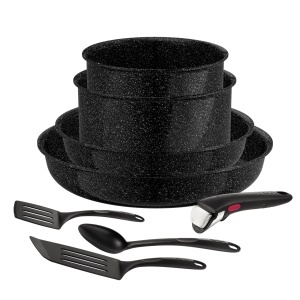 Set Tefal Ingenio 8 piese, ceramica, antiaderenta, inductie