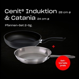 Set tigai Fissler Catania Cenit 2 piese inox si aluminiu inductie - Img 2
