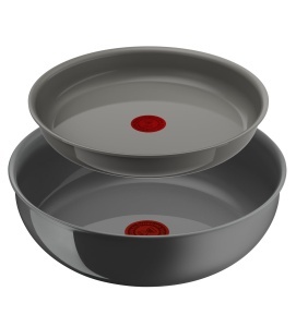 Set Tigai Lagostina Ingenio Vivissima, 24 cm si Wok 26 cm, Ceramica, Bej - Img 3