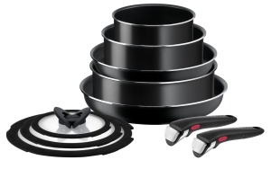 Set tigai Tefal Ingenio Easy ON, 10 piese, antiaderente, 24 si 28 cm