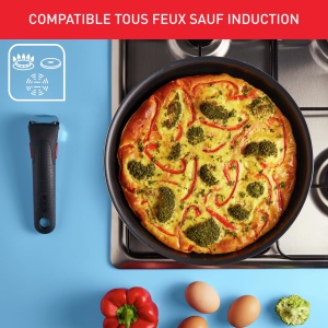 Set tigai Tefal Ingenio Easy On 2228 cm maner detasabil antiaderente fara PFOA - Img 3