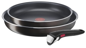 Set tigai Tefal Ingenio Easy Plus 2428 cm maner detasabil antiaderente compatibile cu plite non-inductie
