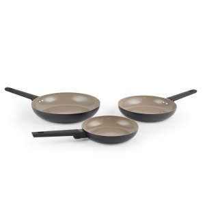 Set tigaie ceramica Salter BW12876EU7, 3 piese, 202428 cm, antiaderenta