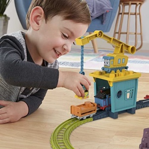 Set tren Fisher-Price HDY58 Thomas Friends 18 piese cu locomotiva motorizata albastru - Img 11