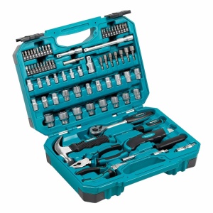 Set unelte manuale Makita E-10899, 76 piese, cutie transport, compact