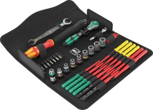 Set unelte Wera Kraftform Kompakt W1 Wartung, 35 piese, negru