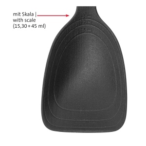 Set ustensile de bucatarie Westmark, 2 piese, plastic, negrurosu, cu scala masurare - Img 4