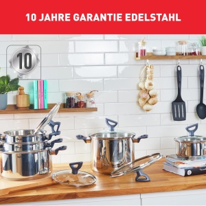 Set vase de gatit Tefal Daily Cook 11 piese otel inoxidabil antiaderent compatibil inductie - Img 7