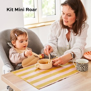 Set vesela pentru bebelusi Babymoov Mini Roar 4 piese silicon BPA-free spalat la masina - Img 2