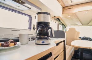 SEVERIN Aparat de cafea compact, cafea aromata cu aparat de cafea pentru pana la 4 cani, aparat de cafea la filtru cu filtru pivotant permanent, otel inoxidabil/negru, KA 4808 - Img 6