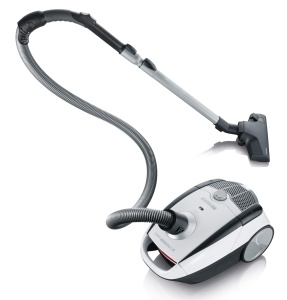 SEVERIN Aspirator S POWER snowlight, aspirator compact pentru covoare si pardoseli dure, aspirator silentios cu sac, 750 W, raza de actiune 8 m, alb, gri, BC 7035 - Img 5