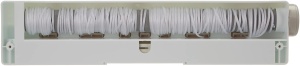 Sfoara de rufe extensibila Rayen 0030, 6 linii, 22 metri, alba - Img 3