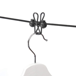 Sfoara elastica Rayen 2-4 m, 12 cleme, neagra, din poliester - Img 7
