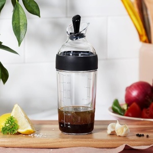 Shaker pentru Dressing OXO, 350 mL, Negru - Img 2