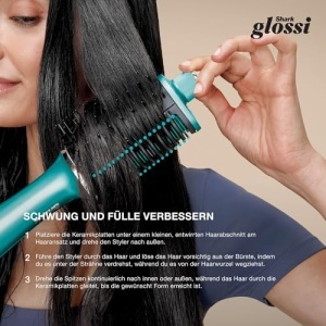 Shark Glossi HT302EUTL Styler 2-in-1 Turcoaz Volum si Finisaj Lucios - Img 14