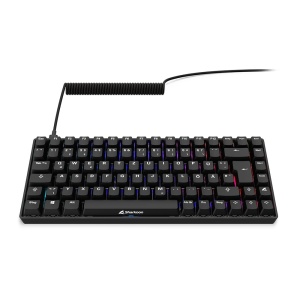 Sharkoon Skiller SGK50 S3 PBT Negru, Tastatura pentru jocuri RGB, Gateron G PRO 3.0 Galben, 75% Aspect - Img 2