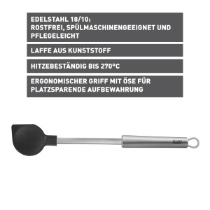 Silit Classic Line Lingura de amestec 34 cm otel inoxidabil rezistenta la temperaturi inalte - Img 3